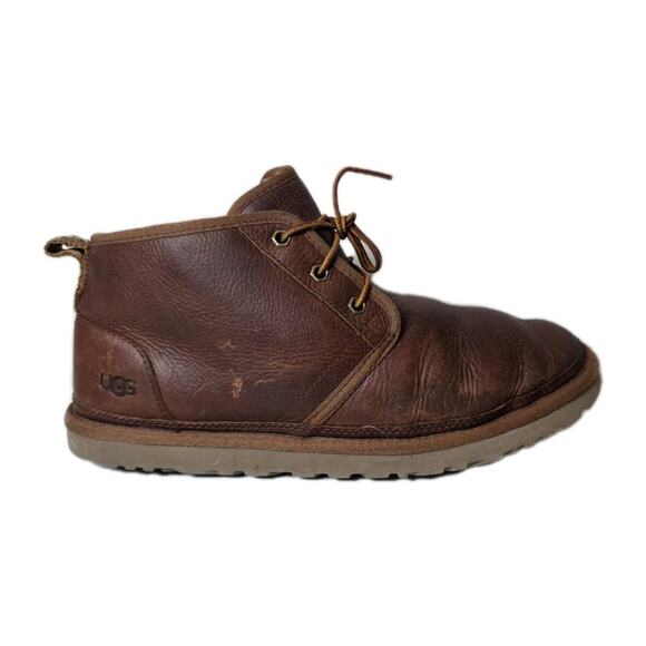 UGG Boots Mens 10 Brown Chestnut Neumel Leather Chukka 1095350